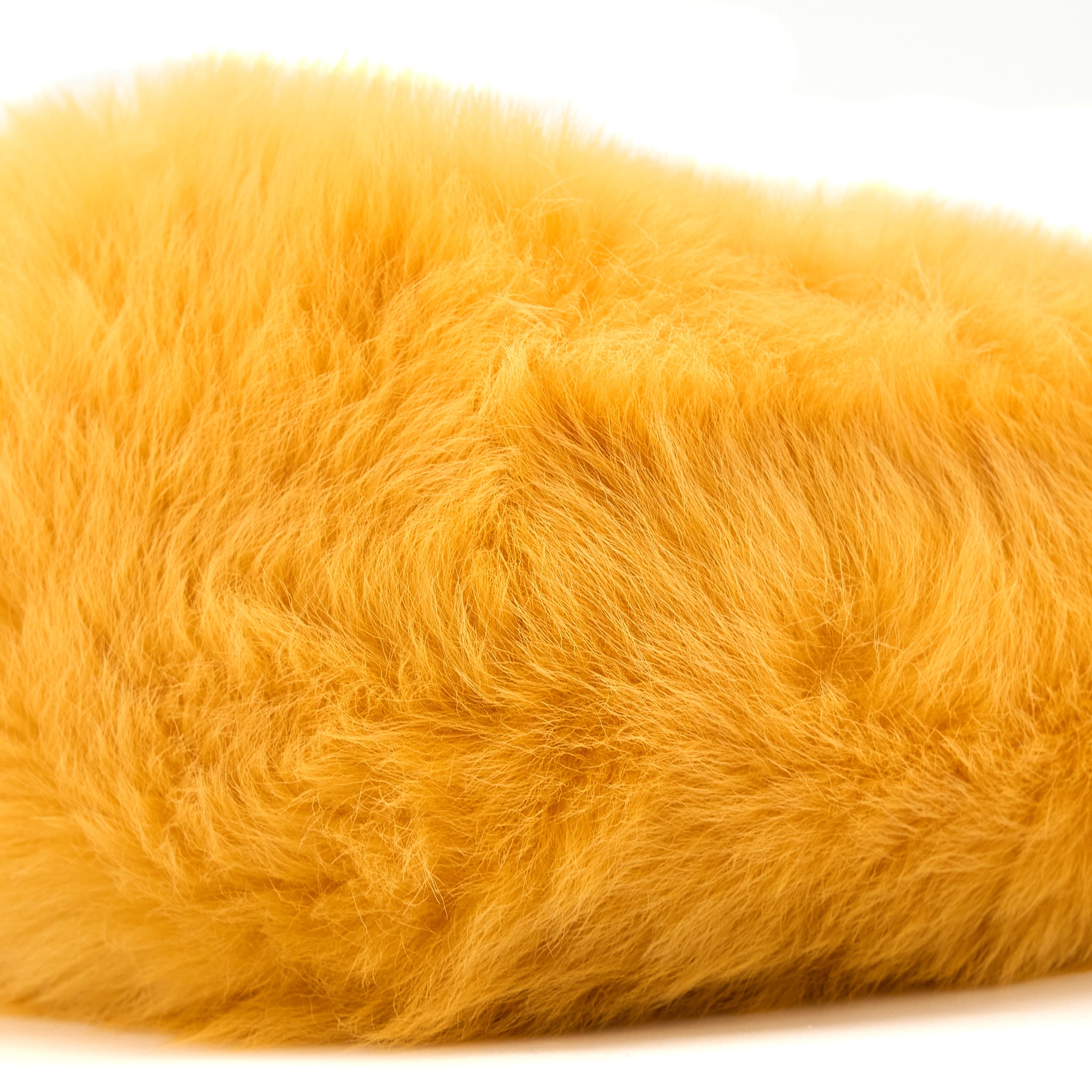Miumiu Shearling Shoulder Bag Suede Lining Yellow GHW - Image 8