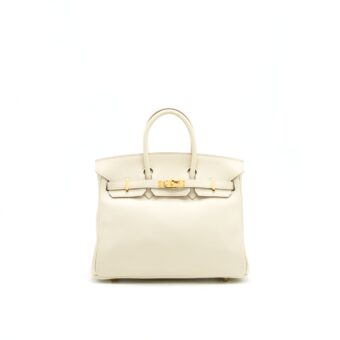Hermes birkin 25 craie GHW stamp A