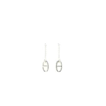 Hermes Medium Model Farandole Earrings Sliver