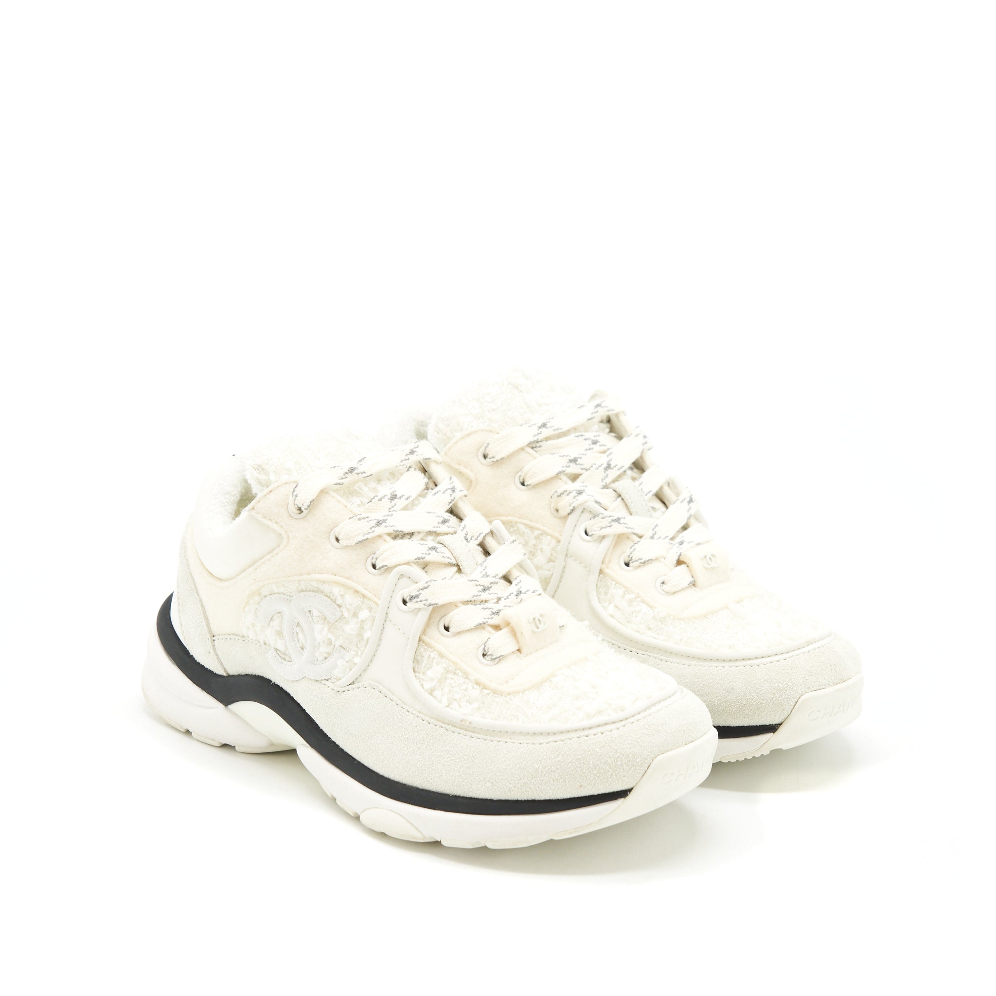Chanel Size 35 Sneakers White (Size Run Small)