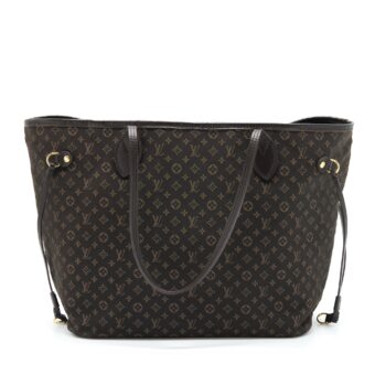 Louis Vuitton Neverfull MM Monogram Fabric Dark Brown GHW