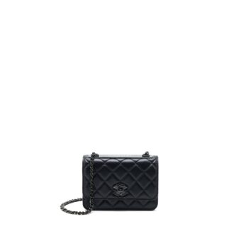 Chanel Square Trendy CC Wallet On Chain Lambskin So Black
