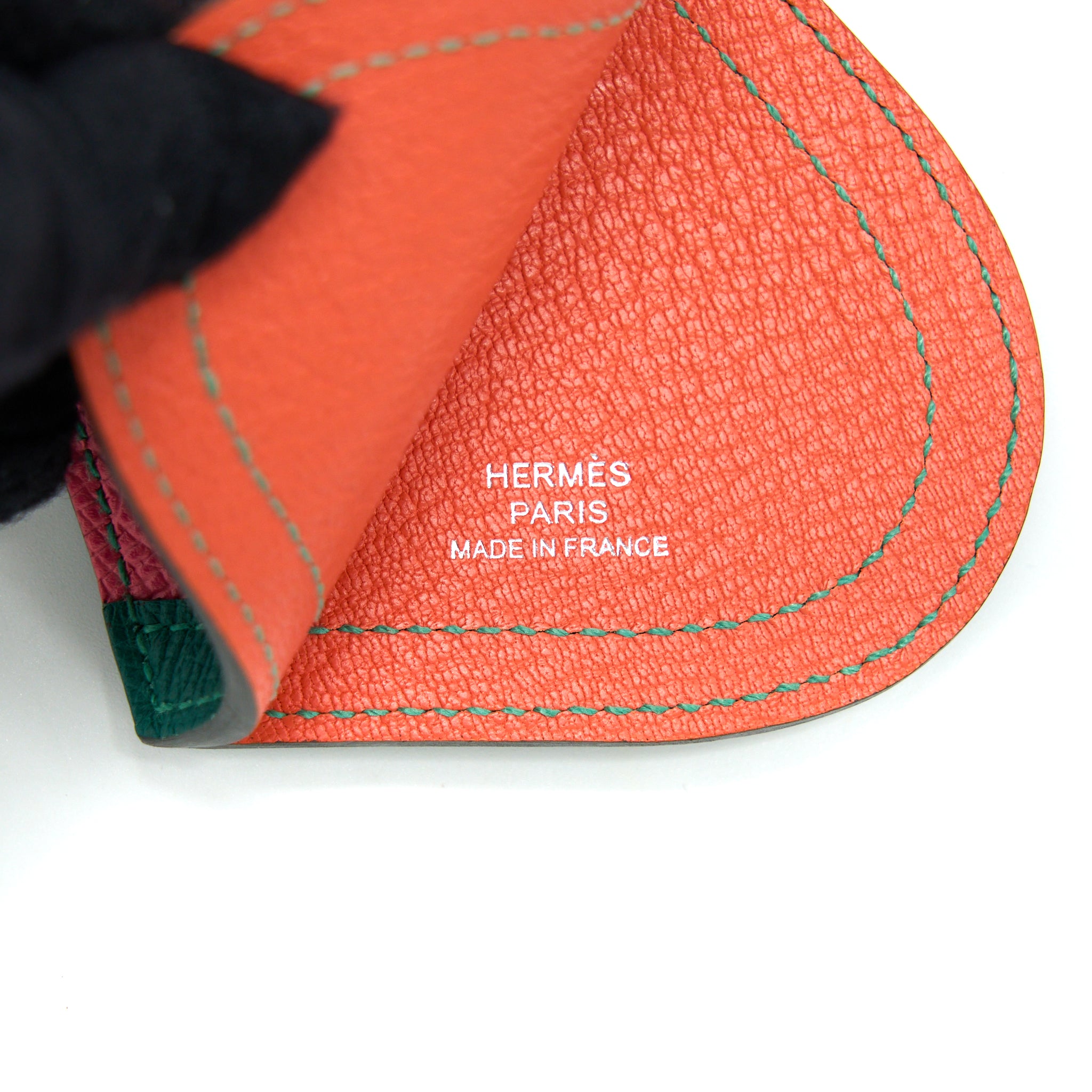 Hermes Camail Key Ring Rose Azalee/ Mala /Lime - Image 4