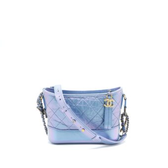 Chanel Small Gabrielle Hobo Bag Iridescent Blue