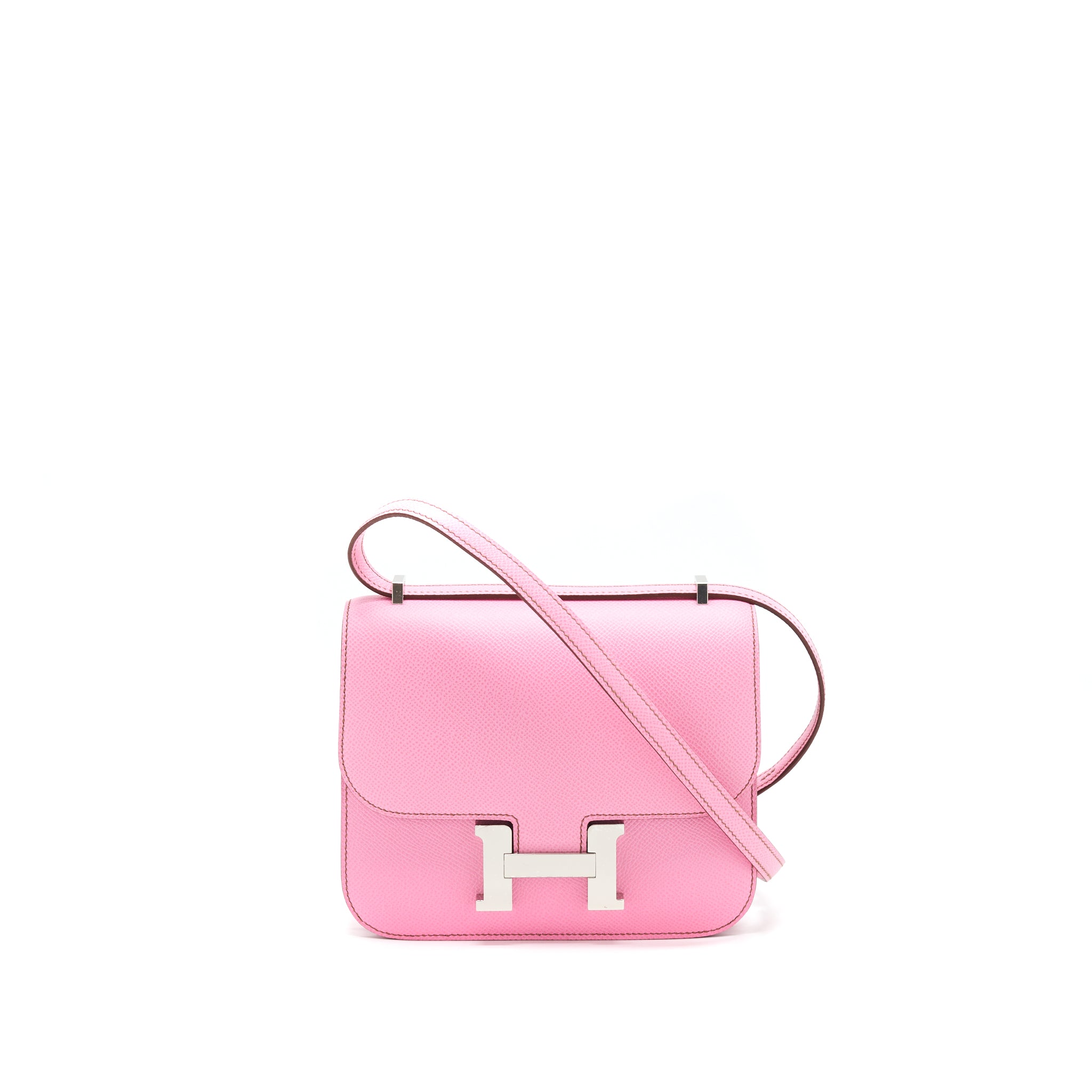 Hermes Mini Constance 5P Bubblegum Pink Epsom SHW Stamp Z