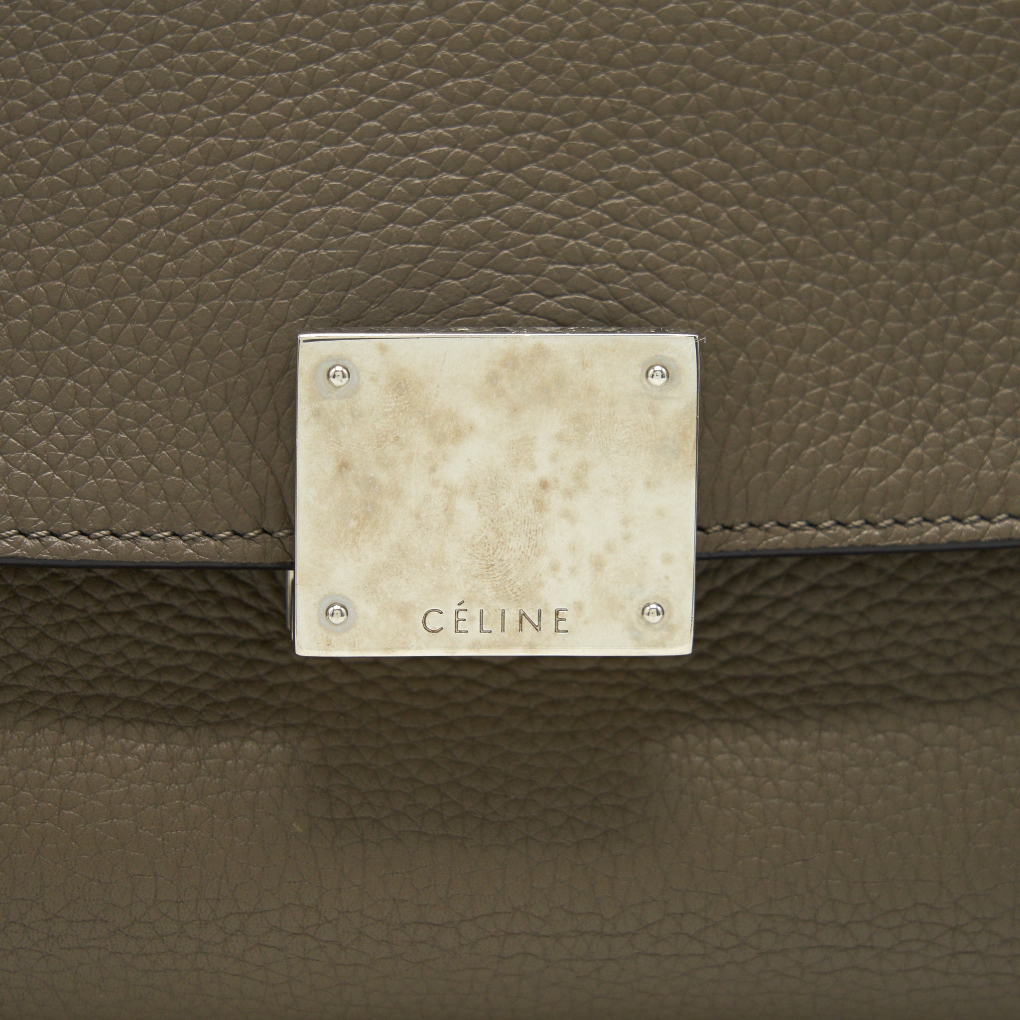 CELINE SMALL TRAPEZE BAG LIGHT GREY SHW - Image 9