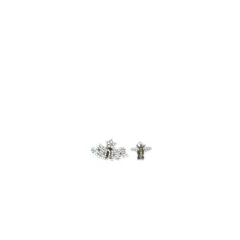 Dior Bee & J’adior Earrings Silver Tone