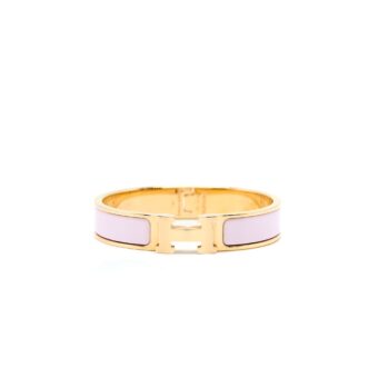 Hermes Size PM Bracelet Light Pink GHW
