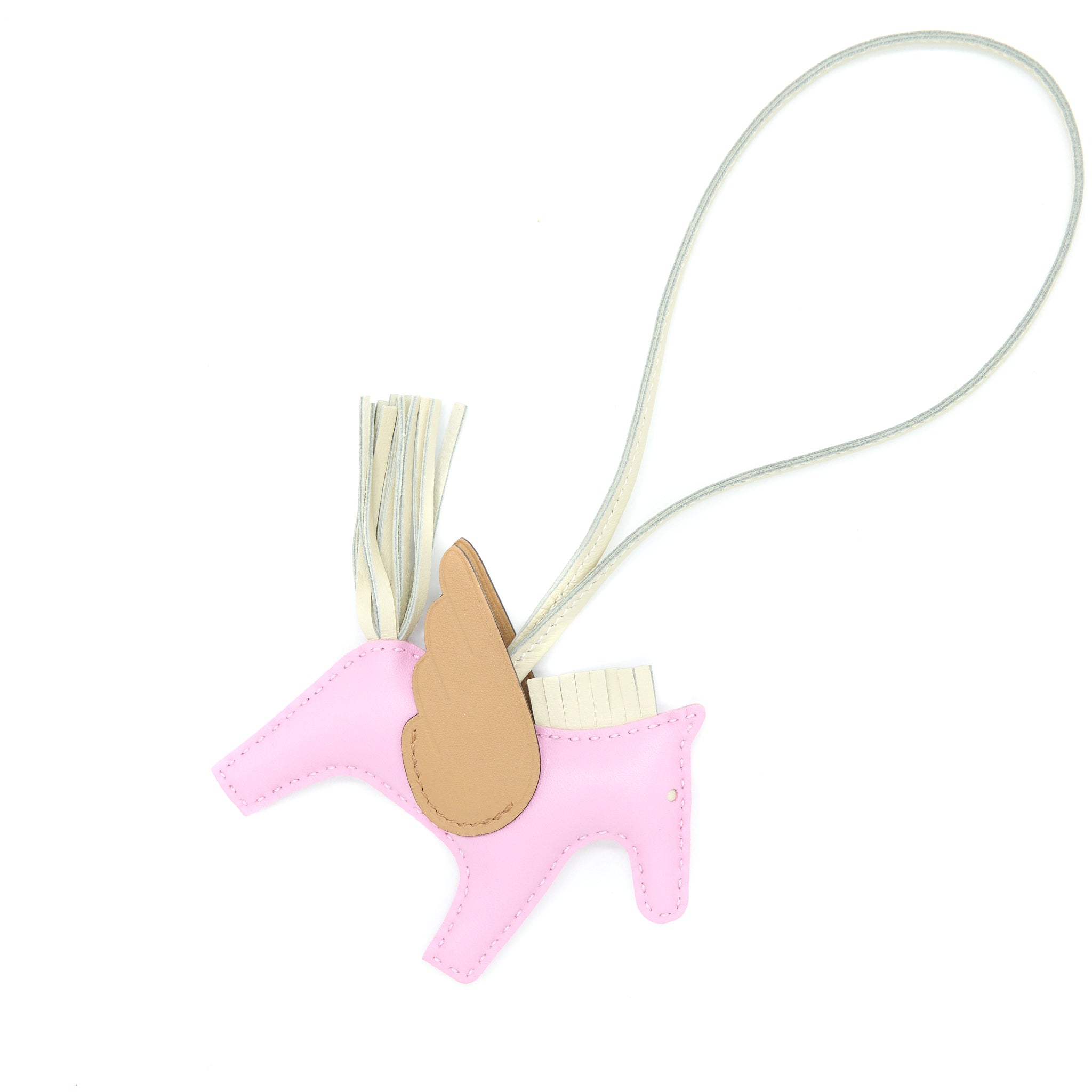 Hermes Rodeo Pegase PM Bag Charm Mauve Sylve / Craie / Chai Stamp Z - Image 3
