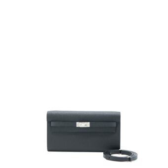 Hermes Kelly To Go Epsom Black SHW Stamp U