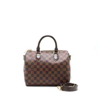 Louis Vuitton Speedy Bandouliere 25 Damier Ebene Canvas GHW