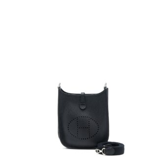 Hermes Mini Evelyne Clemence Black SHW Stamp Z