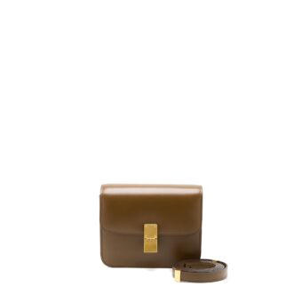 Celine Teen Classic Bag in Box Calfskin Camel Brushed GHW