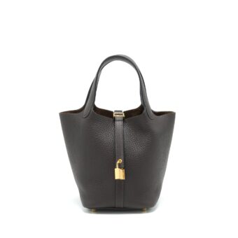 Hermes Picotin 18 Lock Bag Ebene GHW Stamp Z