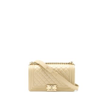 Chanel Medium Boy Caviar Gold LGHW