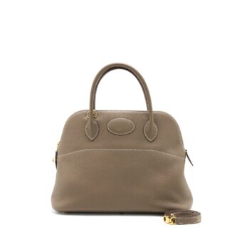 Hermes Bolide 31 Clemence Etoupe GHW Stamp Y