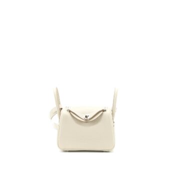 Hermes Mini Lindy Clemence Beton SHW Stamp U
