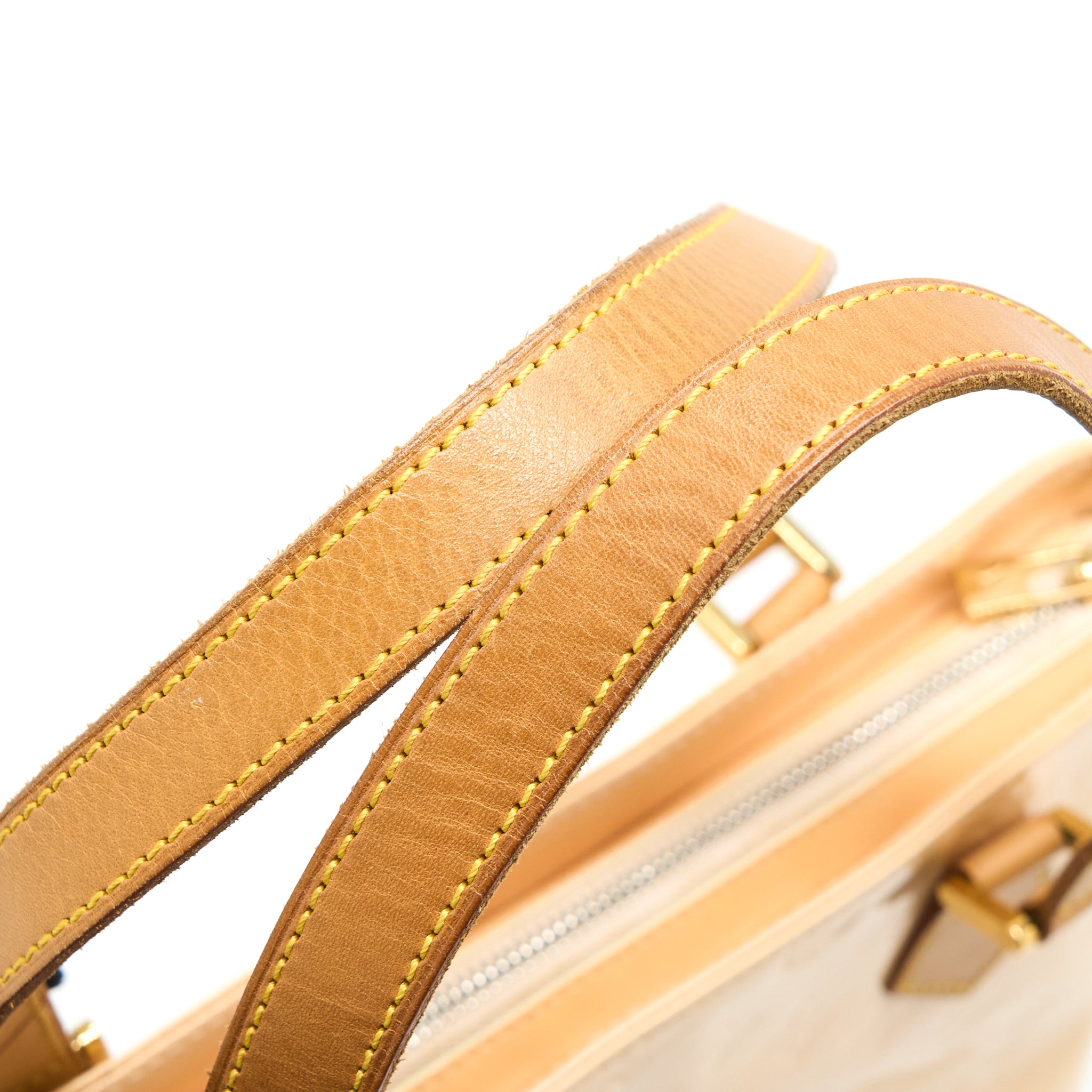 Louis Vuitton Vintage Huston Tote Vernis Beige GHW - Image 13