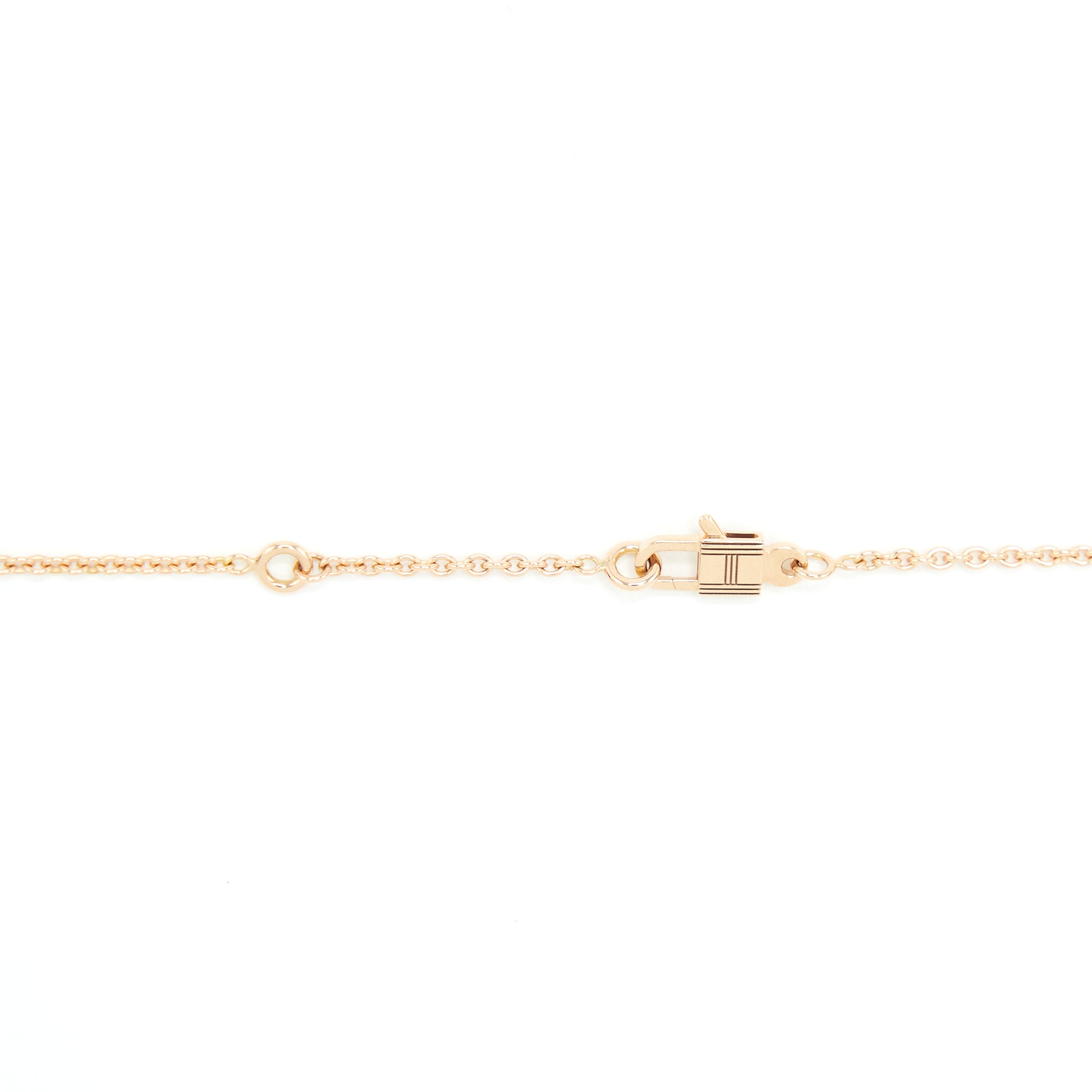 Hermes Amulette Constance Pendant Rose Gold With Diamonds - Image 5