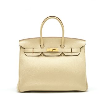 Birkin 35 Parchemin in GHW stamp M in Square