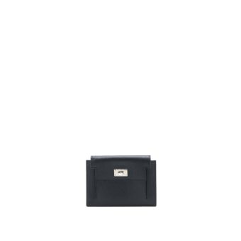 Hermes Kelly Pocket Compact Epsom Black SHW Stamp Y