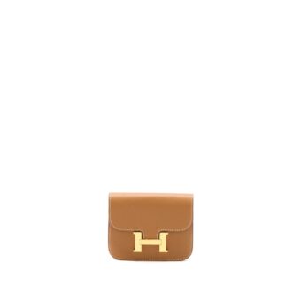 Hermes Constance Slim Epsom Gold GHW Stamp U