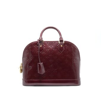 LOUIS VUITTON ALMA PM PATENT LEATHER AMARANTE GHW