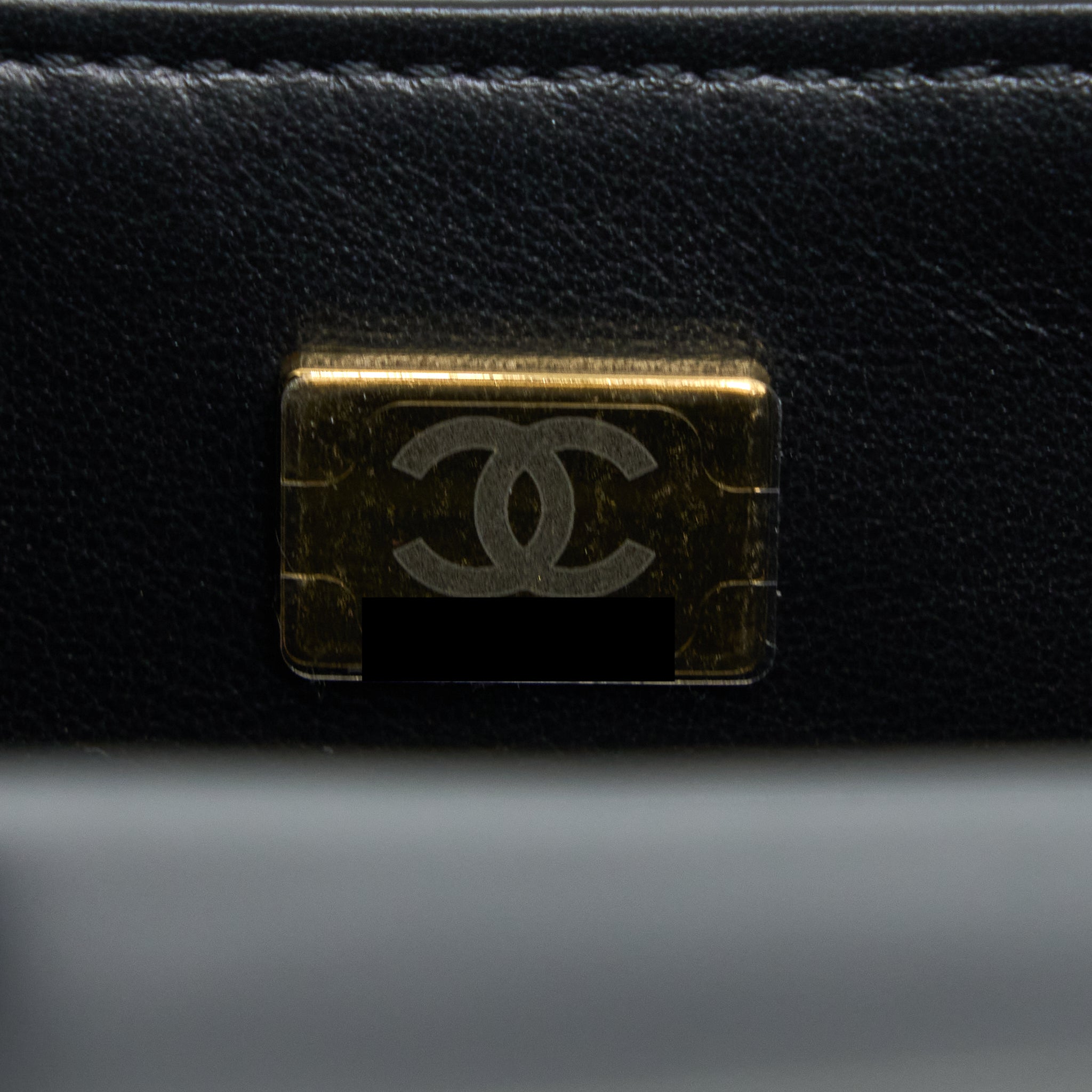 Chanel 22K Retro Classic New Square Mini Flap Bag Patent Black Brushed GHW(Microchip) - Image 12