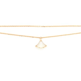 Bvlgari Size S/M Divas' Dream Bracelet Rose Gold With Mother Of Pearl