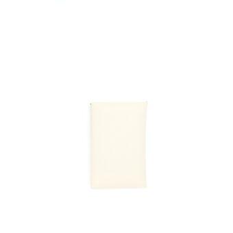 Hermes Calvi Card Holder Craie / Jaune Ambre Stamp Z