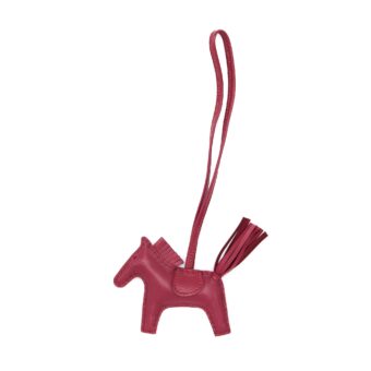 Hermes Rodeo PM Bag Charm Ruby