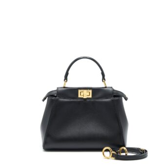 Fendi Mini Peekaboo Lambskin Black GHW