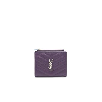 Saint Laurent Quilted Monogram Wallet