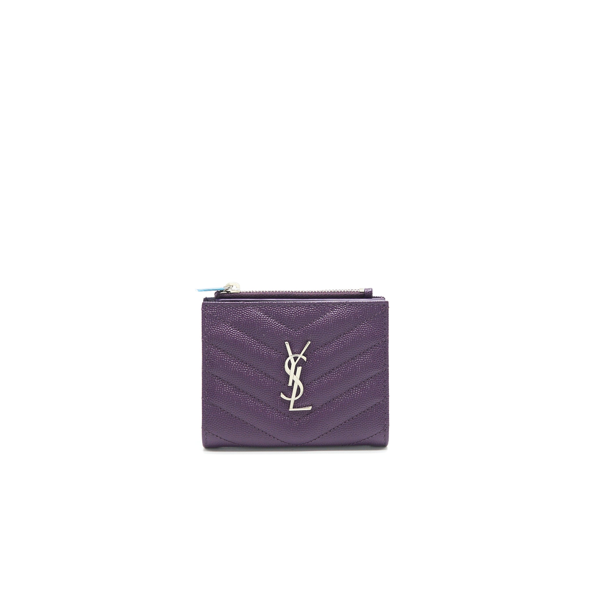 Saint Laurent Quilted Monogram Wallet