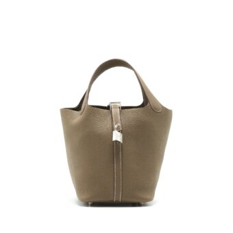 Hermes Picotin 18 Lock Bag Etoupe SHW Stamp Y