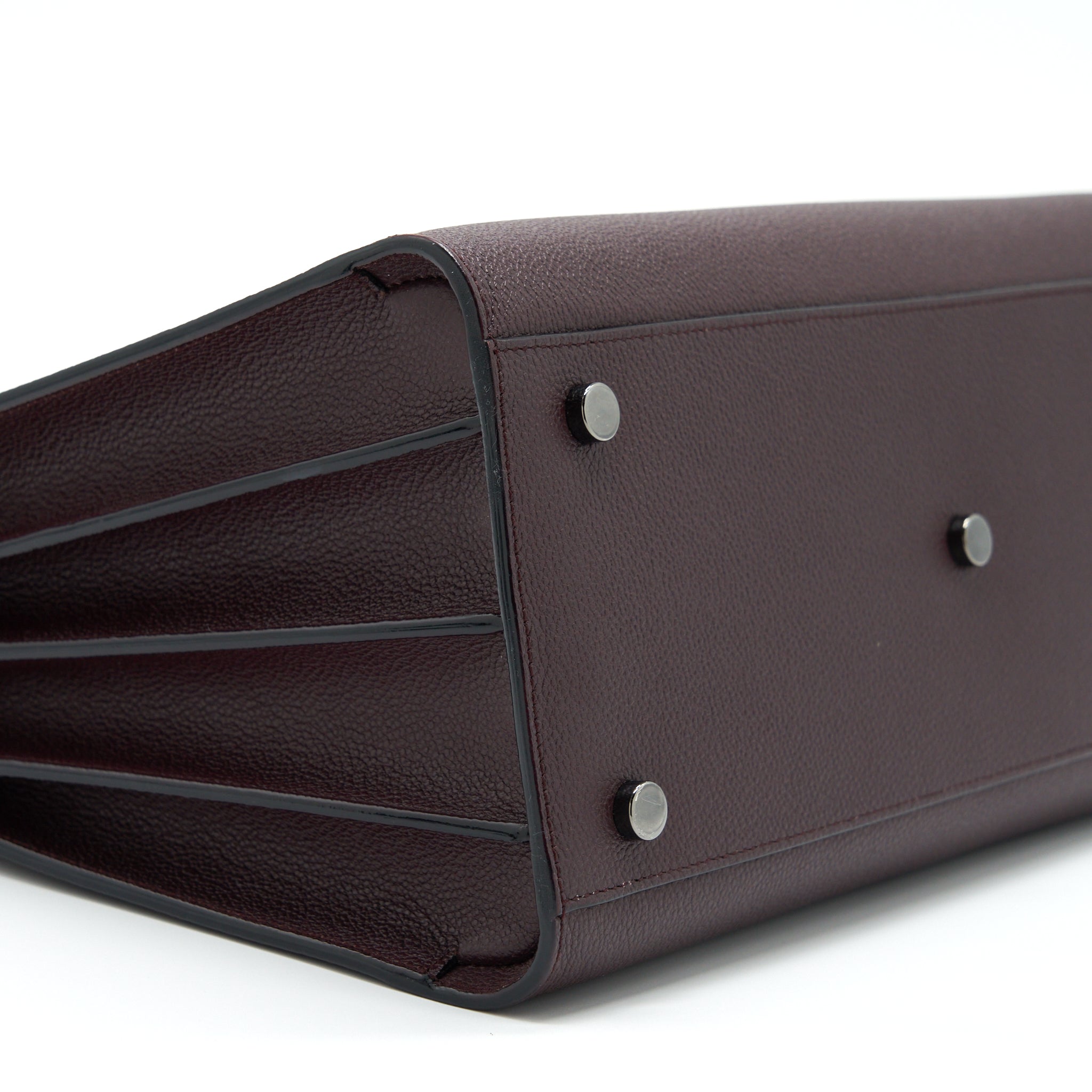 Saint Laurent/ YSL Sac De Jour Calfskin Burgundy Black Hardware - Image 7