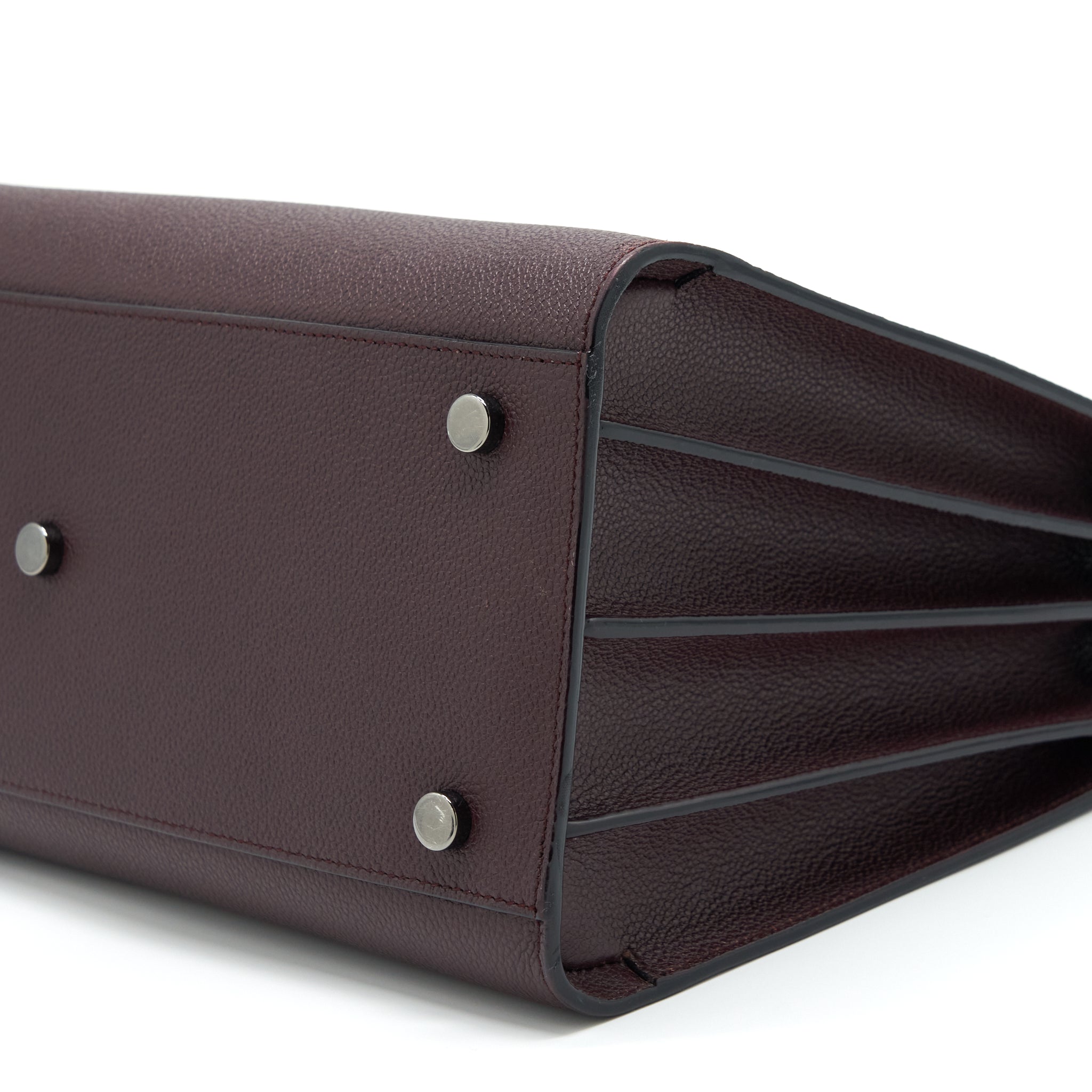 Saint Laurent/ YSL Sac De Jour Calfskin Burgundy Black Hardware - Image 8