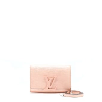 Louis Vuitton Louise Clutch PM Epi Light Pink SHW