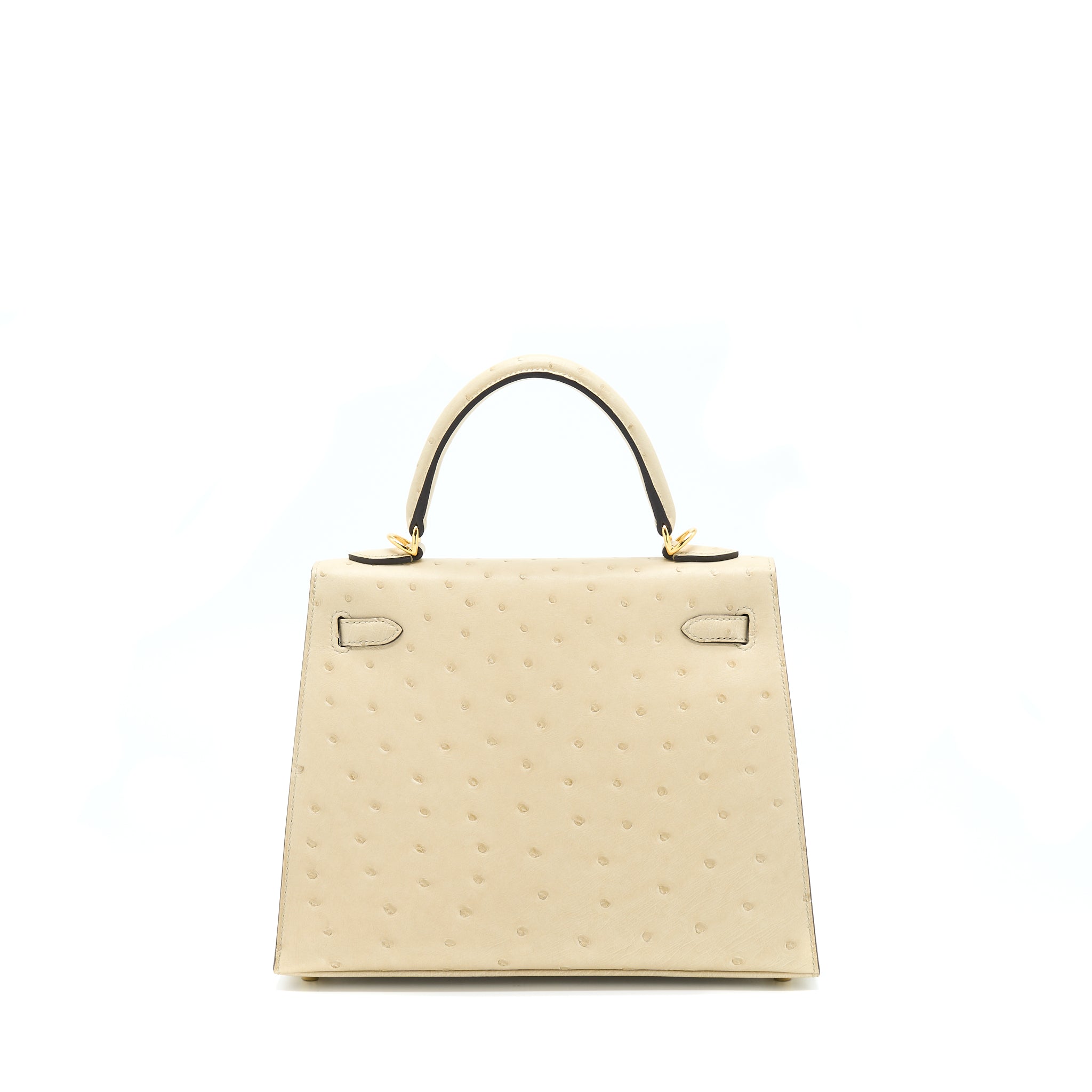 Hermes Kelly 25 Ostrich 3C Parchemin GHW Stamp U - Image 2