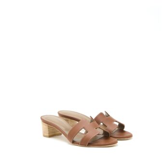 Hermes Size 35 Oasis Sandals Calfskin Gold