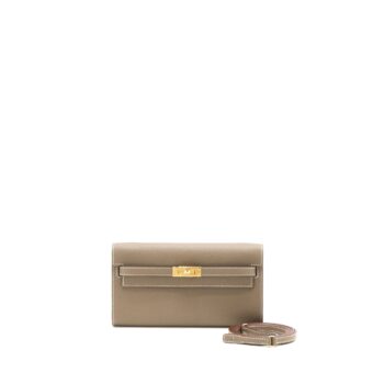 Hermes Classic Kelly to Go Epsom Etoupe GHW Stamp B