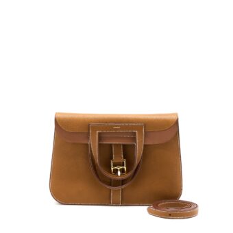 Hermes Halzan 31 Barenia Faubourg Fauve GHW Stamp Z