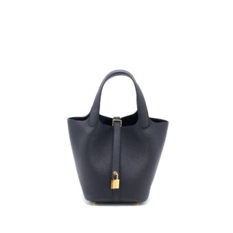 Hermes Picotin 18 Lock Bag Clemence Caban GHW Stamp U