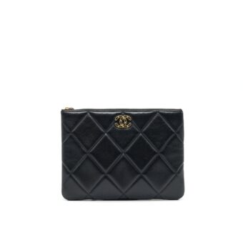 Chanel 19 Pouch black GHW