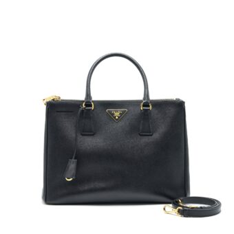 Prada Saffiano Tote Bag Black GHW