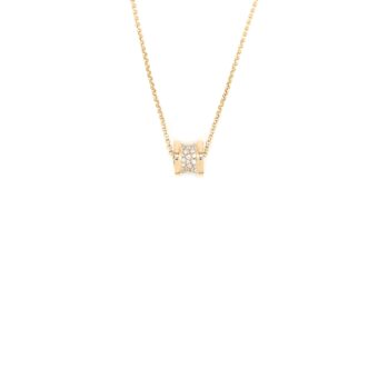 Bvlgari B. Zero1 Necklace Rose Gold Diamonds