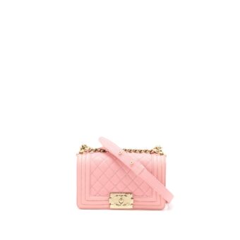 Chanel Small Boy Bag Caviar Pink LGHW