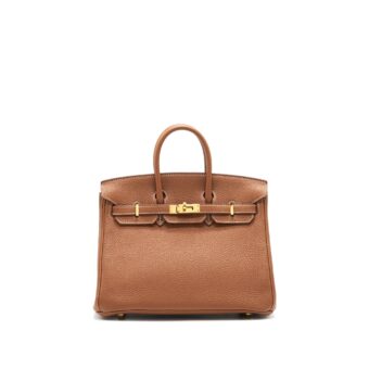 Hermes birkin 25 Gold with GHW togo Stamp Y