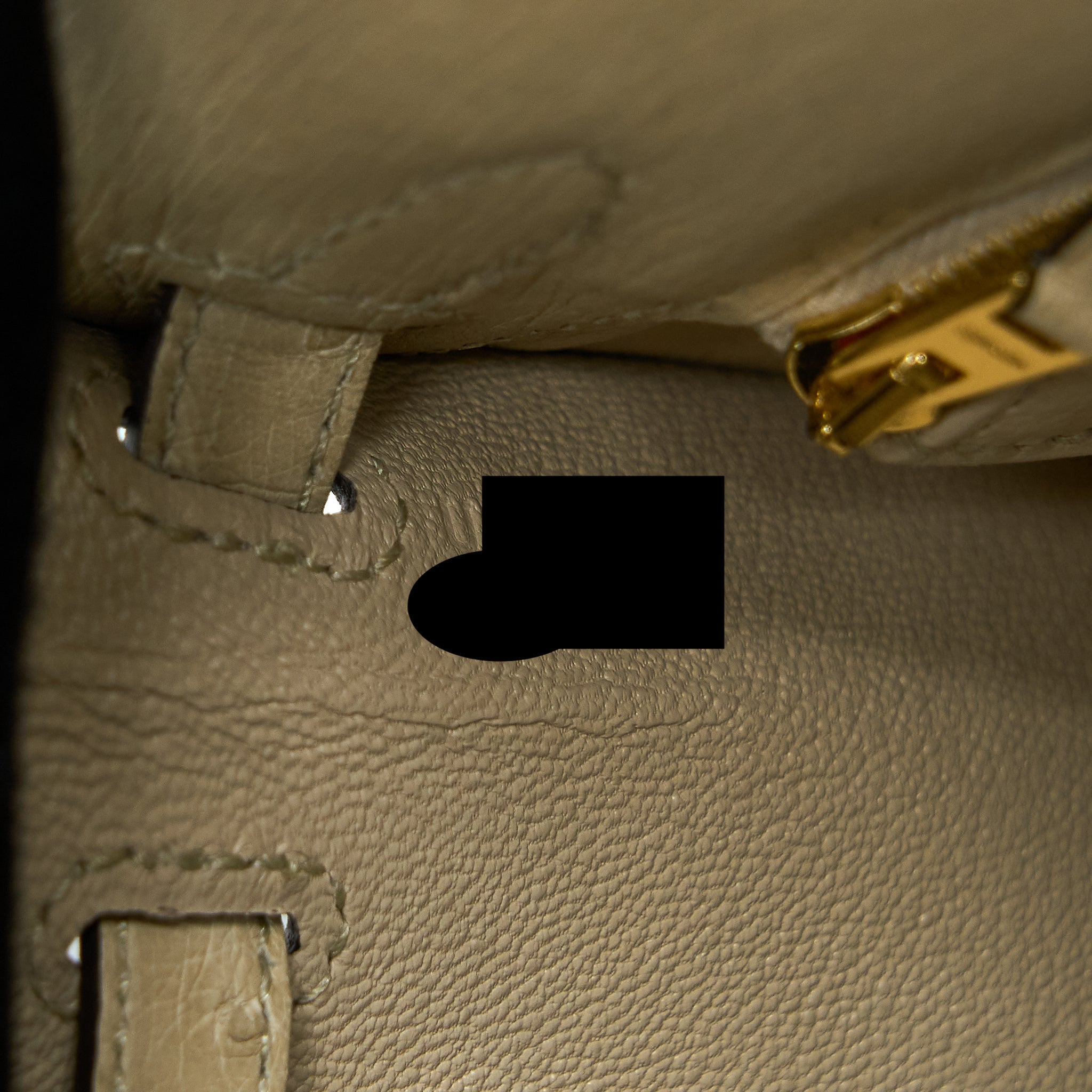 Hermes Kelly 25 Ostrich 3C Parchemin GHW Stamp U - Image 11
