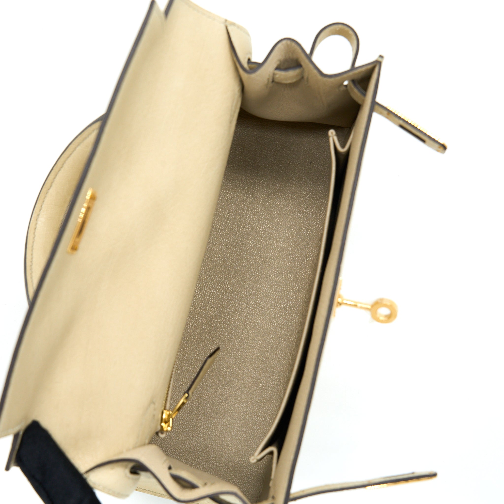 Hermes Kelly 25 Ostrich 3C Parchemin GHW Stamp U - Image 6